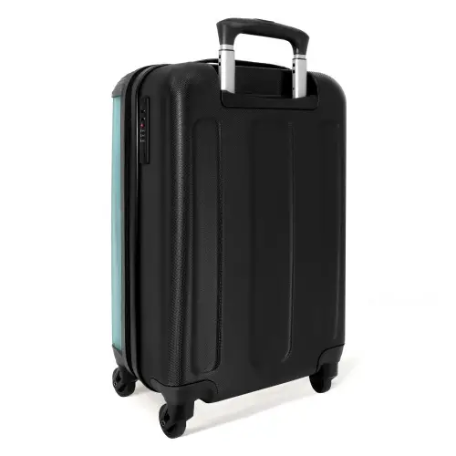 Hotrod turquoise NBS - Handbagage koffer - Kinderen Unisex middel -achterkant
