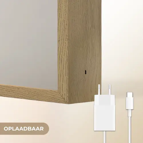 Hond - Wit - Kok Light Box met batterij (Wandlamp) middel -USP_websiteoplaadbaarNL