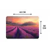 Lavendelveld - Zonsondergang - Paars Placemat vinyl groot -specs