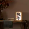 Paard - Springen - Modern Light Box met kabel (Tafellamp) klein -sfeer4