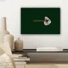 BLAH BLAH BLAH - Mond - Groen canvas 2cm klein -sfeer6
