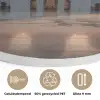 Zonsopkomst - Witte koepels - Plein - Moskee Akoestische PET Vilt - Rond klein -closeup_NL