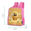 Monster - Wezen - Bloem - Geel Kinderrugzak - Roze middel -productfoto_formaten