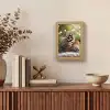 Dennenappels - Kerstsfeer - Bruin - Groen Light Box met kabel (Tafellamp) klein -sfeer2