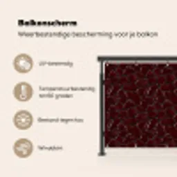Mozaïek - Tegel - Bordeauxrood Balkonbeschermer Duitsland klein 596 -specs_NL