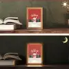 Kerstgroet - Sneeuw - Rood Light Box met kabel (Tafellamp) klein -sfeer3