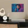 Zingende man - Glitterjas - Microfoon poster papier klein -sfeer1