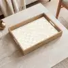 Patroon - Bloemen - Beige Dienblad Rechthoek middel 911 -sfeer1