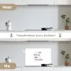 Spreuken - Mama - Quotes keuken achterwand spatscherm klein -voor_na_NL