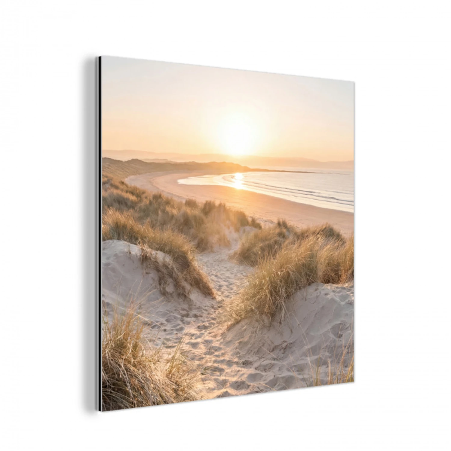 Duinen - Strand - Zee aluminium wit klein -3d