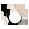 Abstract - Japandi - Beige - Modern Placemat vinyl groot -zzsfeer2_Kitchenyeah-website