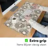 Cirkels - Patroon - Zwart Muismat XXL klein 681 -sfeer3