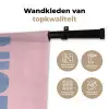 Nice - Paars - Roze Wandkleed katoen klein -sfeer2