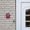 Bordeauxrood - Modern Naambord Huisje klein -sfeer1