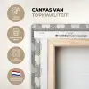 Stippen - Hart - Zwart - Wit canvas 2cm xxl 828 -sfeer2