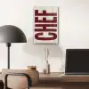 Chef - Rood - Japandi - Vintage plexiglas 5mm klein -sfeer6