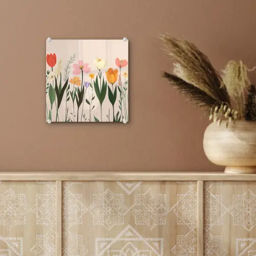 Pasteltinten - Bloemen - Illustratie plexiglas 5mm klein -sfeer5