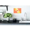 Vogels - Cirkels - Geel Muursticker klein -keuken