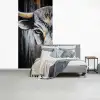 Stier - Hoorns - Snuit - Goud fotobehang vinyl groot -slaapkamer