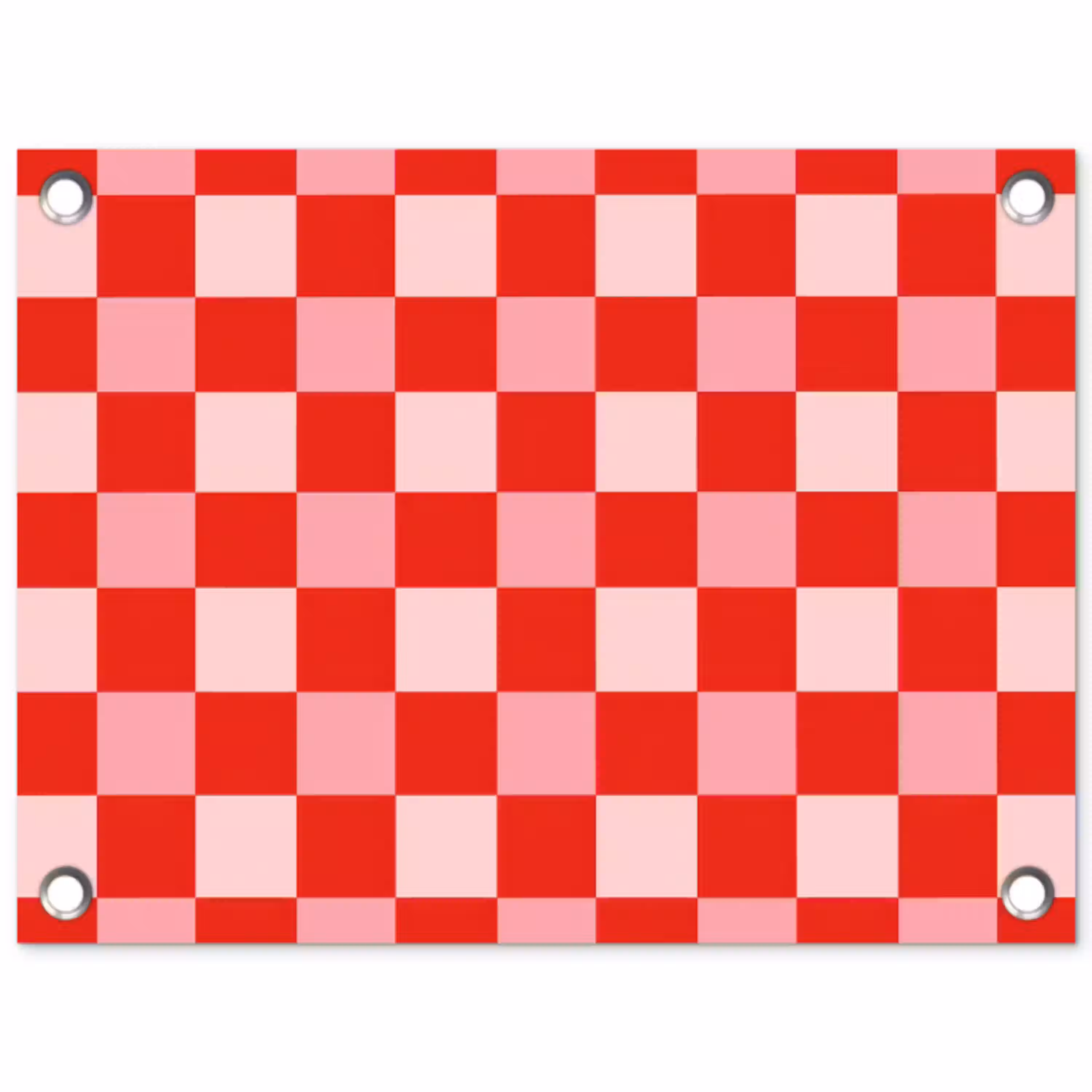 Vierkant - Klassiek - Rood tuinposter los doek klein 239 -3d