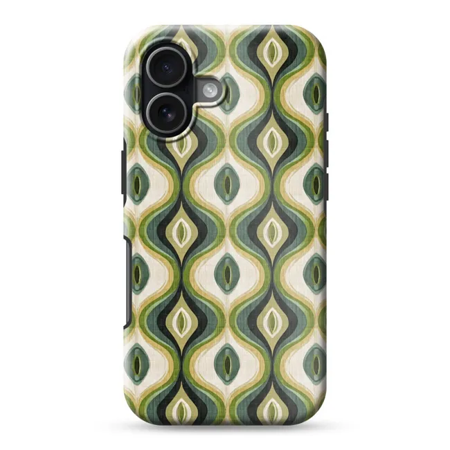 Telefoonhoesje Toughcase - Abstract - Ritmisch - Groen