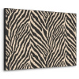 Zebra - Klassiek - Zwart Textielframe zwart klein 947 -3d