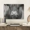 Schotse hooglander - Koe - Zwart - Wit - Dieren PET vilt klein -sfeer1