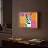 Haas - Kleurvakken - Oren - Roze Light Box met batterij (Wandlamp) middel -sfeer1