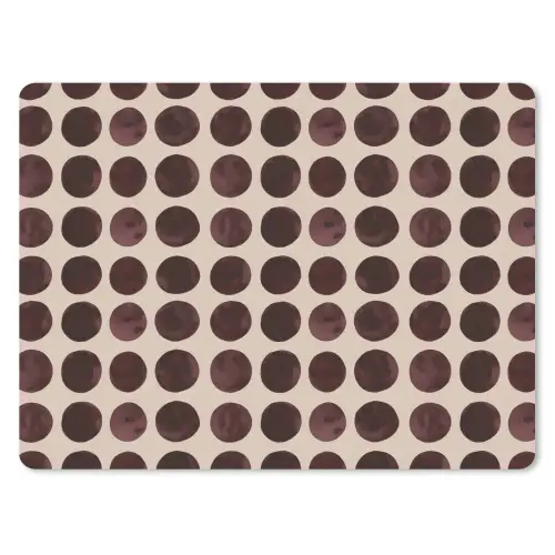 Stippen - Patroon - Bruin muismat rubber klein 262 -3d