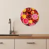 Citrus en Granaatappel Mozaïek KitchenYeah - Keuken - Wandcirkel Forex klein -sfeer3