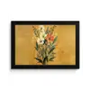 Bladeren - Boeket - Bloemen - Geel fotolijst zwart zonder passe partout klein -3d