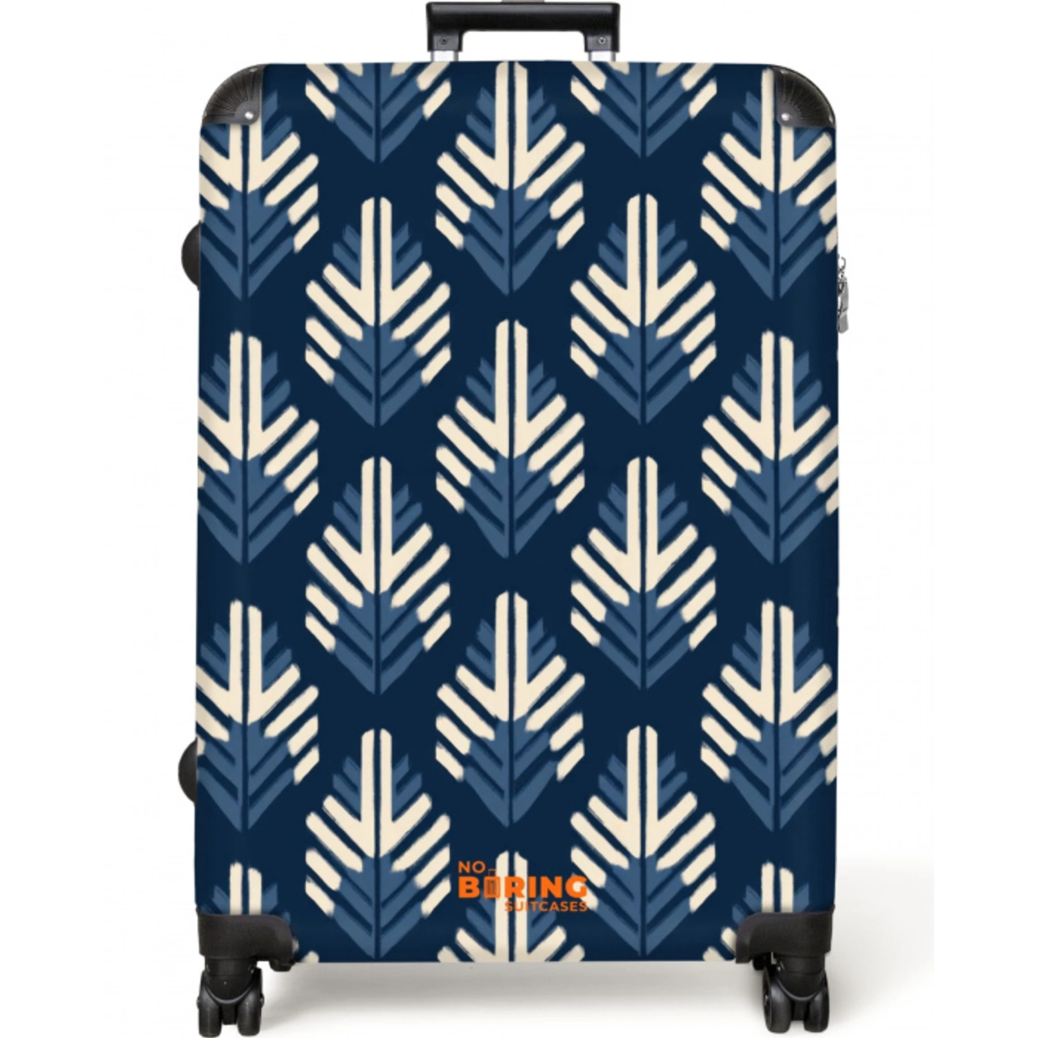 Modern - Patroon - Blauw NBS - Large koffer - Volwassenen Unisex groot -zzzzzzzzkaufland2