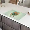 Dino - Bladeren - Grafisch - Groen Inductie beschermer vinyl 3mm klein -sfeer8
