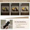 Aap - Chimpansee - Banaan - Geel - Dieren - Stropdas Light Box met batterij (Wandlamp) middel -USP_dimbaarNL