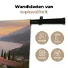 Middelandse zee - Sinaasappel - Heuvels - Zee Wandkleed katoen klein -sfeer2