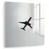 Minimalistisch - Silhouet - Zwart - Vliegtuig plexiglas 5mm klein -zzzproduct_nieuw