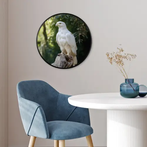 Arend - Hout - Wit - Planten Fotolijst rond zonder passe partout klein -sfeer2