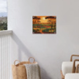 Landschap - Afrikaans - Zon tuinposter los doek klein -sfeer8