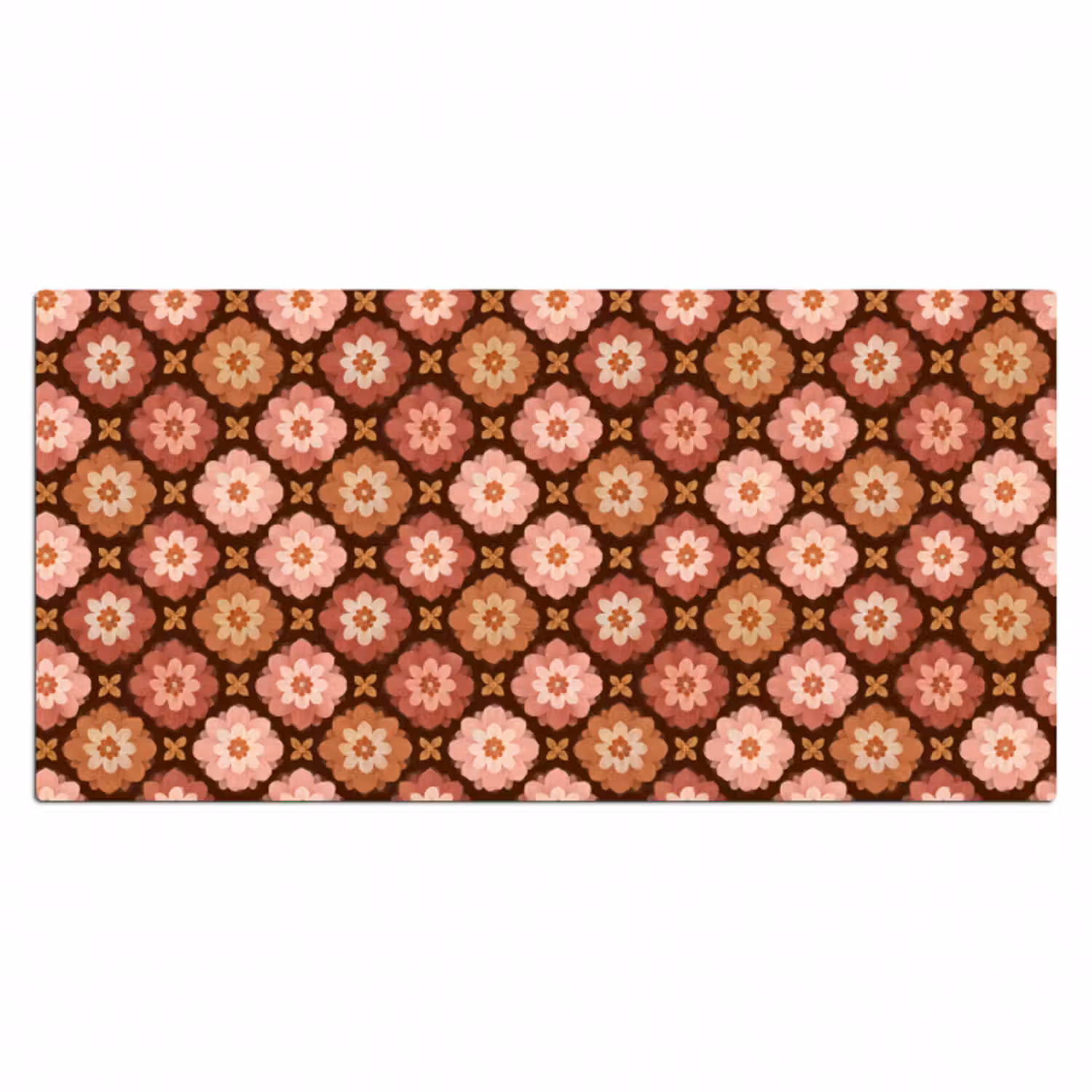 Schreibtischunterlage - Geometrisch - Blumig - Farbenfroh