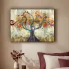 Boom - Kunst - Modern - Natuur Textielframe zwart klein -sfeer1
