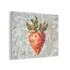 Aardbei - Rood - Mozaïek - Fruit PET vilt klein -3d