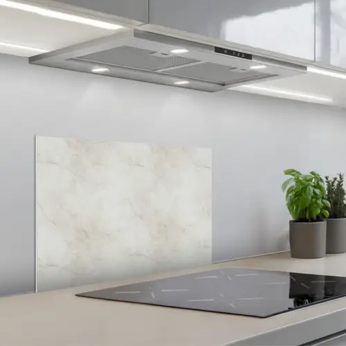 Grijs - Marmer - Aders keuken achterwand spatscherm klein 900 -3d_schuin