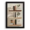 Plankjes - Boeken - Vaasjes - Planten fotolijst zwart zonder passe partout klein -3d