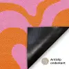 Patroon - Roze - Oranje - Abstract - Modern Deurmat klein -antislip_NL