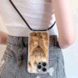 Schermbloem - Droogbloem - Winter - Beige - Minimalistisch Hoesje iPhone 16 Pro Max met koord klein -sfeer5
