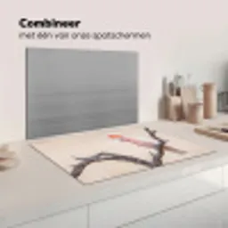 Papagaai - Tak - Roze Inductie beschermer vinyl 3mm klein -wsfeer7_website