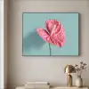 Blad - Anthurium - Stippen - Roze Textielframe zwart klein -sfeer2