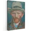 Zelfportret 1887 - Schilderij van Vincent van Gogh canvas 2cm klein -z3d