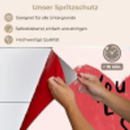 Hart - Rood - Valentijn keuken achterwand spatscherm klein -spatscherm_DE