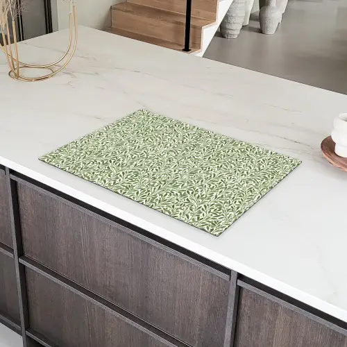 Botanisch - Takken - Groen Inductie beschermer vinyl 3mm klein 276 -sfeer8